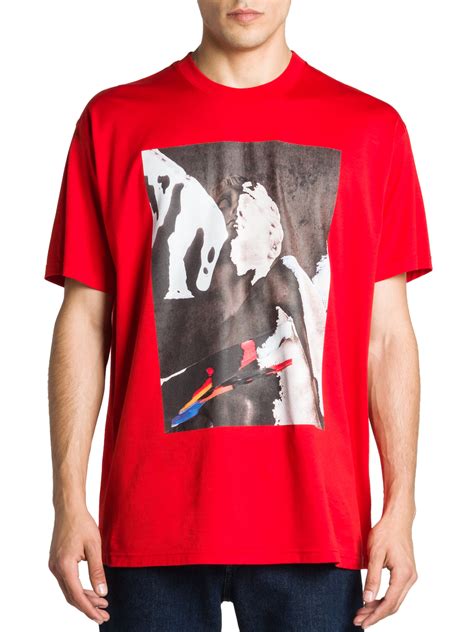 givenchy t shirt rouge|Givenchy graphic crewneck t shirt.